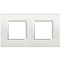 LivingLight - plaque rectangulaire 2 x 2 modules 71mm Blanc
