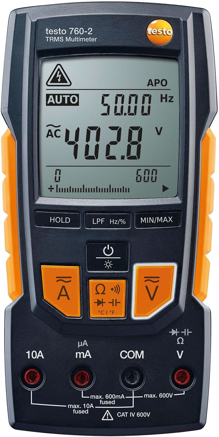 MULTIMETRE AVEC IDENTIFICATION DE PARAMETRE AUTOMATIQUE 760-2 TESTO