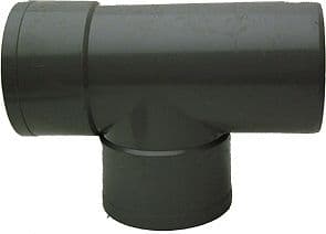 T PVC GRIS FONCE EEP ROND 87° 80MM