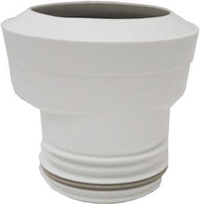 SORTIE WC NERVUREE UNIVERSELLE EXCENTRIQUE 100MM 100-110