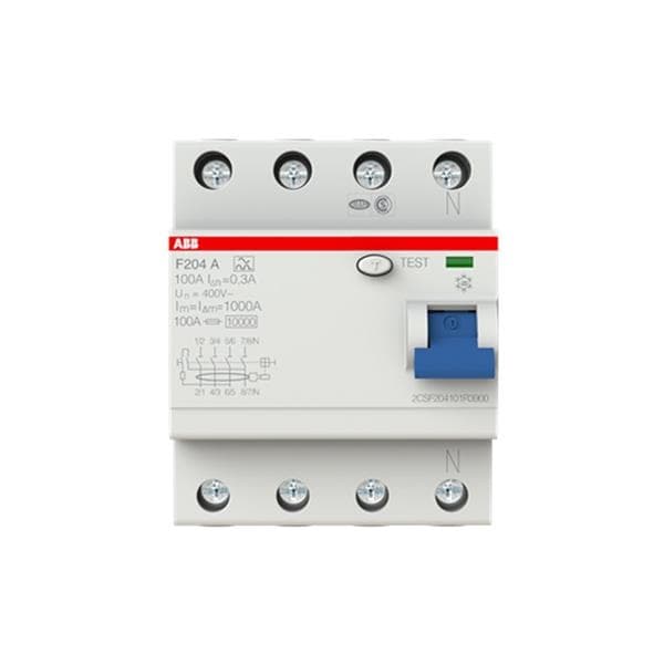 Interrupteur différentiel F200 4 pôles, 100A, 300mA