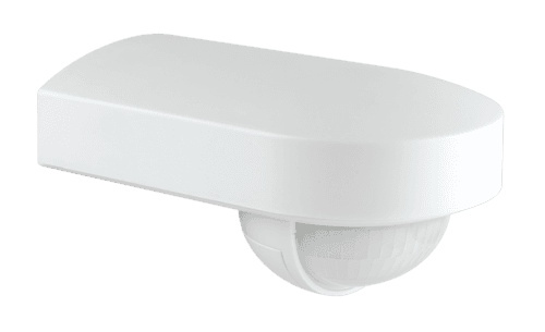 Détecteur de mouvement, 230 V, 16 m, 180°, IP54, avec lentille orientable, pour montage en saillie, couleur blanc