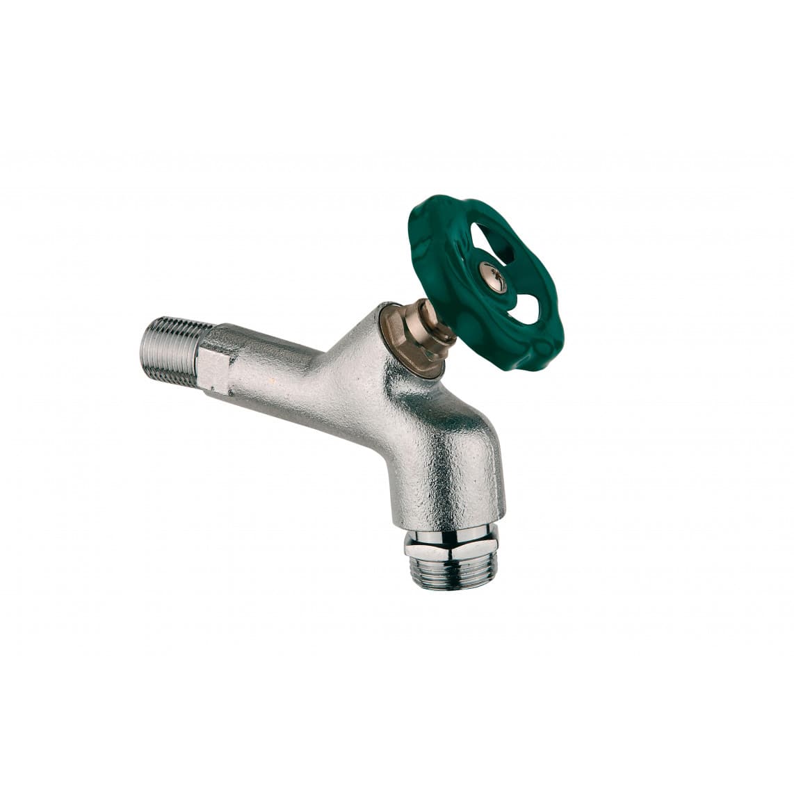 986196148 LT robinet de service avec volant de commande, chromé, 1/2" M x 3/4" M, avec Aérateur de tuyau