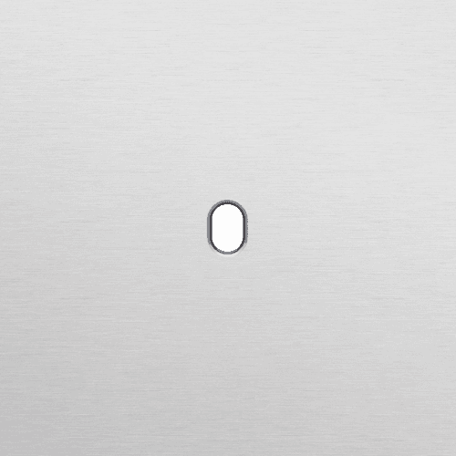 Plaque de recouvrement simple, pour des fonctions de commutation simple, couleur Niko Toggle alu grey brushed