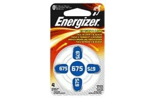 Energizer - pile Zinc Air - 1.4V / A675 - 4 pièces