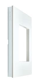 Valena plaque 1 poste Blanc Chrome