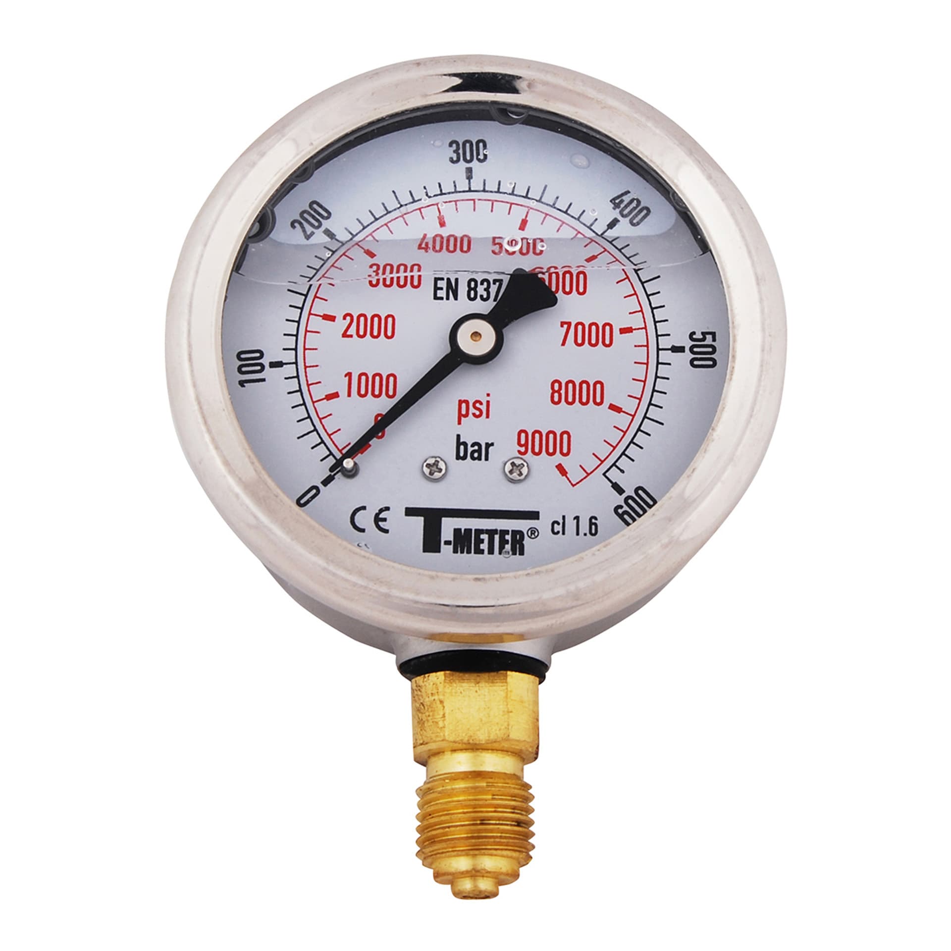 MANOMETRE GLYCERINE RADIAL 6314G 6 BAR