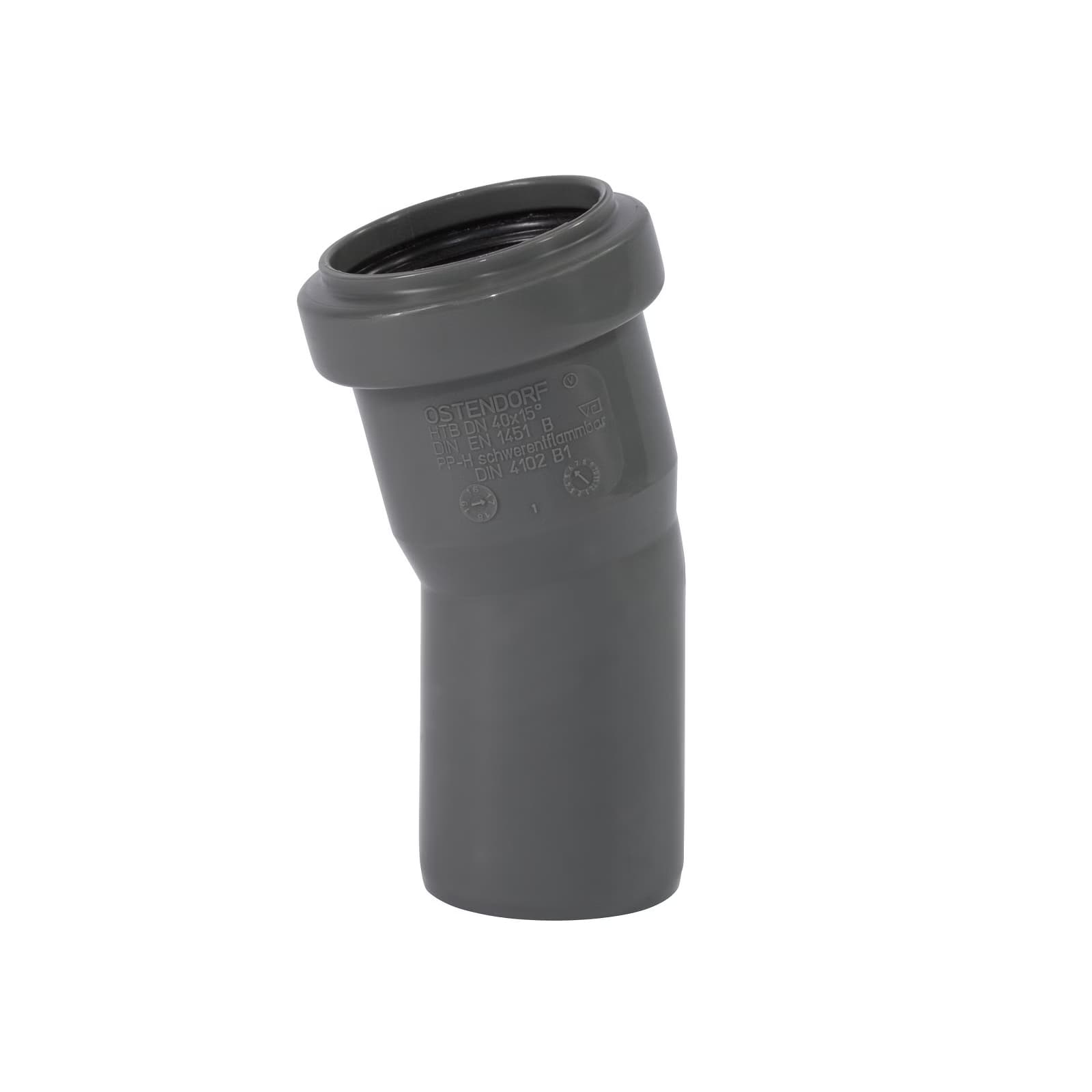 40MM COUDE PP GRIS 1XMM 15