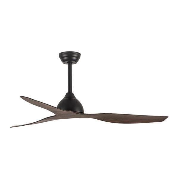 Ventilateur décoratif couleur bois avec télécommande diamètre 132 30W DC