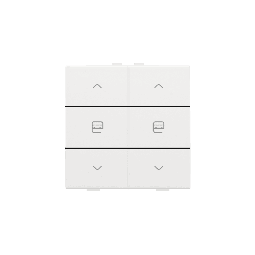 Commande de moteur double pour Niko Home Control, couleur white coated