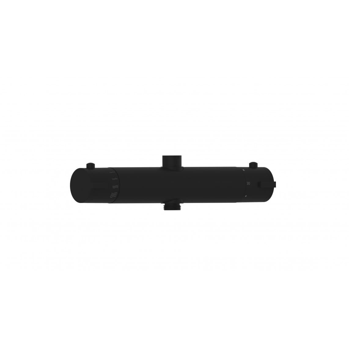 02155 Raccord thermostatique avec connecteur, noir mat, par ex. pour 60076