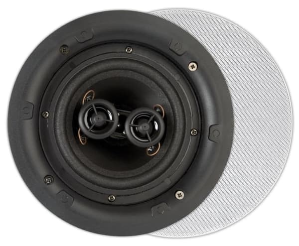 Fl550, Flat, haut-parleur encastrable stéréo 2 voies, Blanc