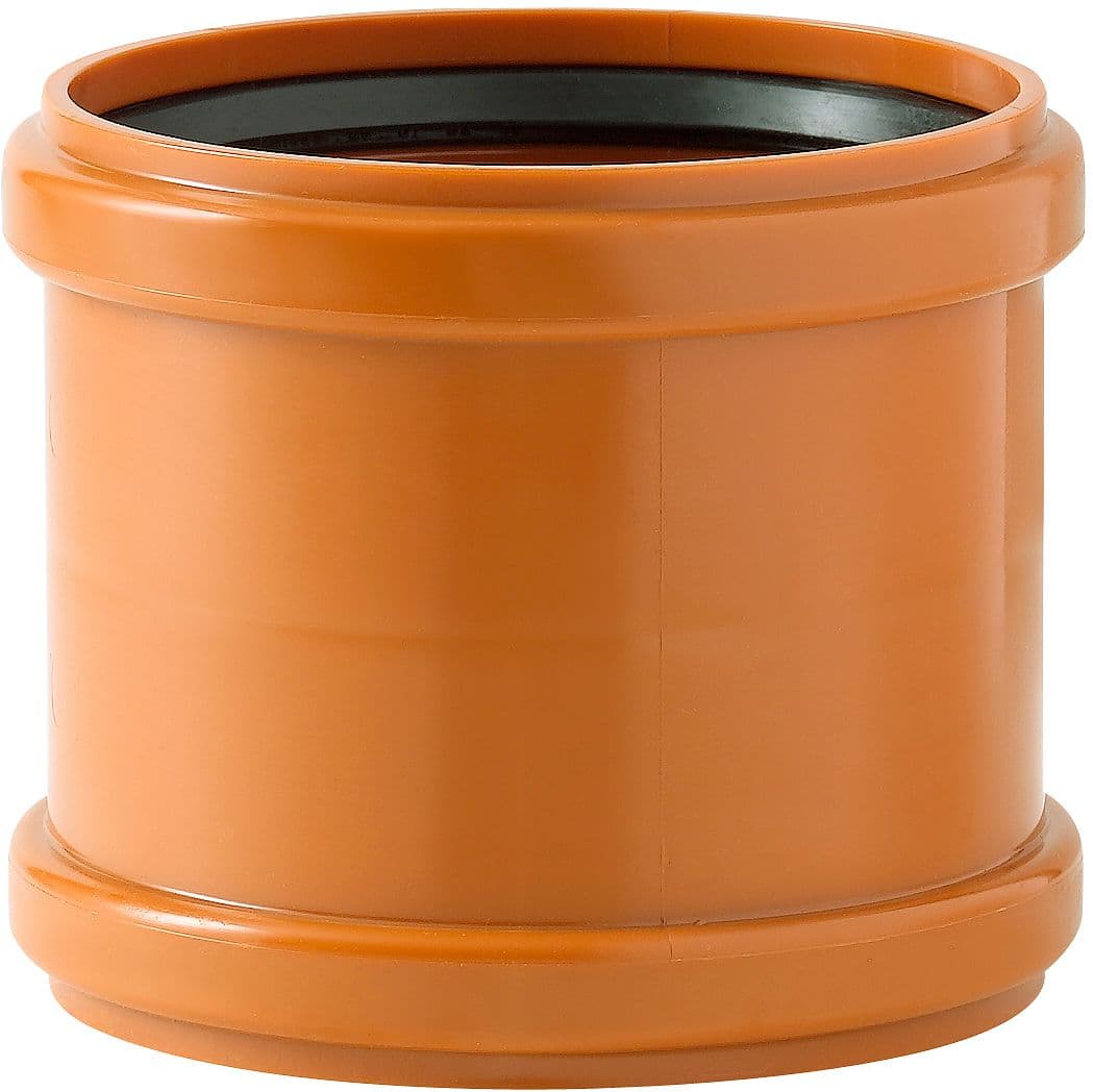 MANCHON COULISSANT PVC EGOUT 200MM ROUGE/BRUN