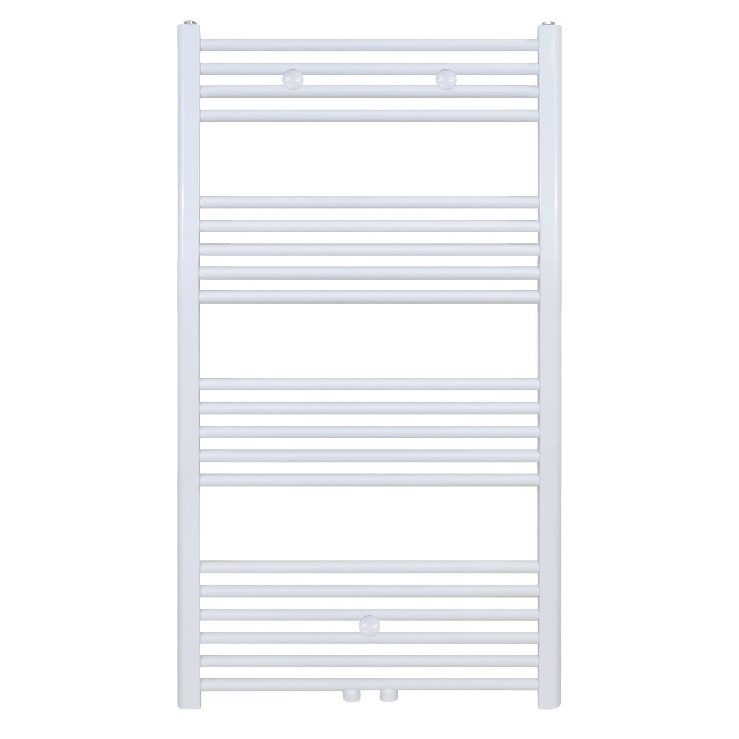 BELRAD SÈCHE-SERVIETTES - RACCORDEMENT GAUCHE-DROITE/CENTRAL - 616 WATT - 1200X600CM - BLANC BRILLANT