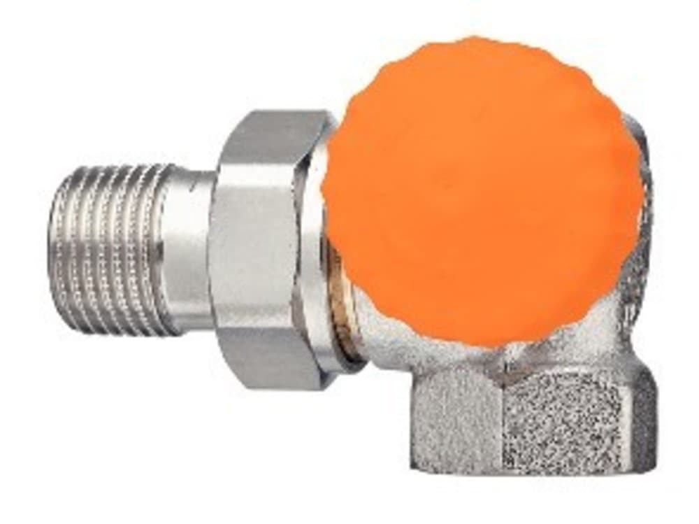 Heimeier Eclipse robinet thermostatique débit double équerre droit 1/2"F