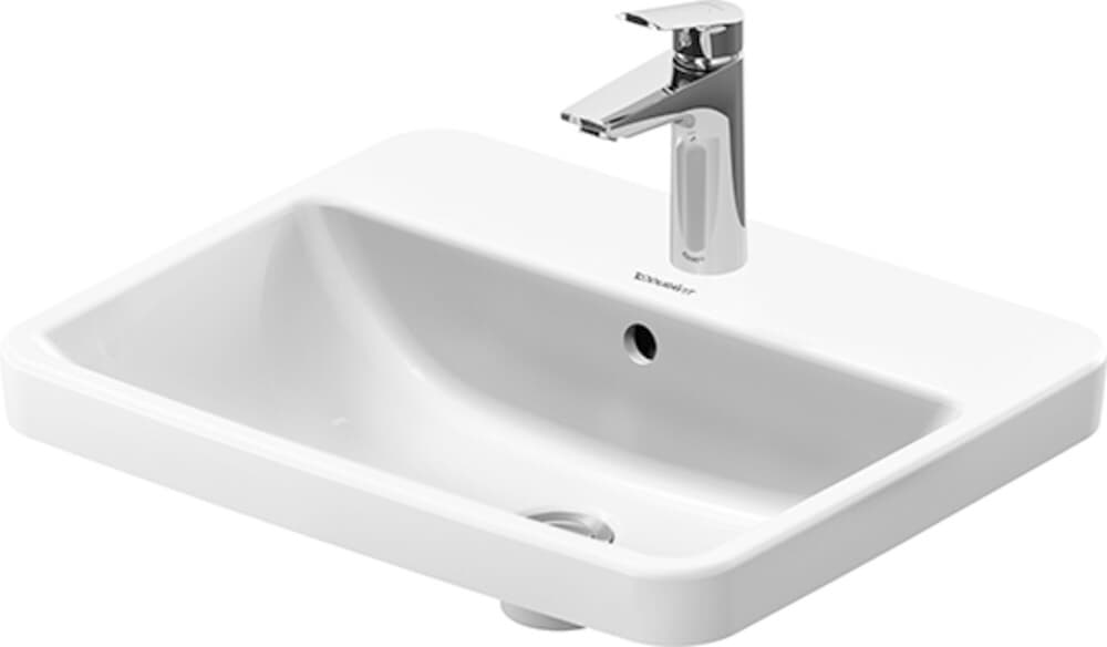 Duravit No.1 lavabo encastré avec trop-plein 1 trou 545 mm