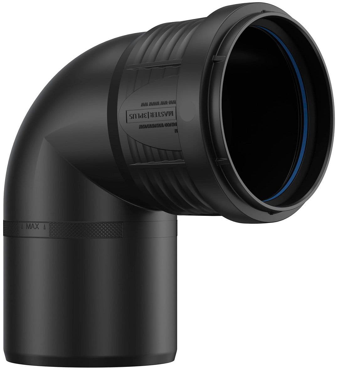 COUDE PP 90°MF 75MM NOIR