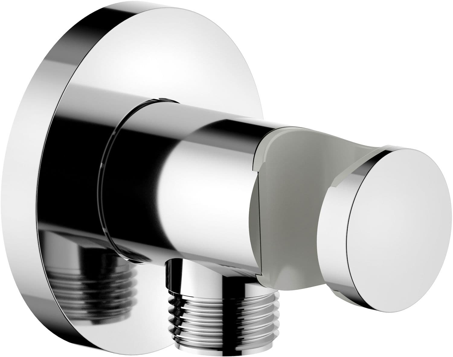 COUDE DE RACCORD+PORTE DOUCHE A MAIN UNIVERSEL NOBILI ROND 1/2" CHROME