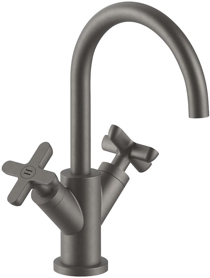MITIGEUR LAVABO ICONA CLASSIC FANTINI SANS VIDAGE SAILLE 160MM MAT GUN METAL PVD