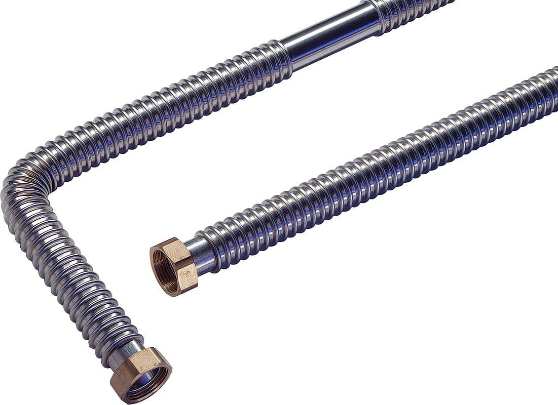 RACC.LAITON FLEXIBLE INOX SAN DN25 4/4"F