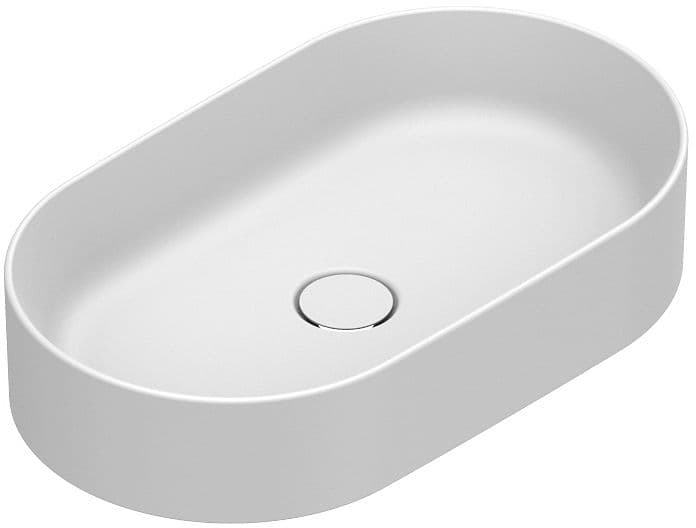 VASQUE A POSER ZERO CATALANO CATAGLAZE+ 60X35 H12 SANS TROP-PLEIN BLANC MAT