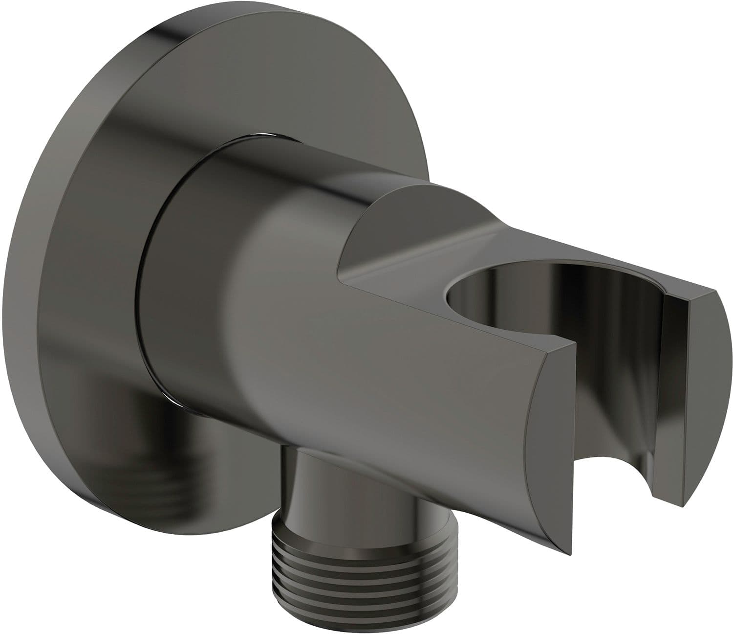 COUDE DE RACCORD+ SUPPORT DOUCHE JOY IS BRUSHED GUN METAL