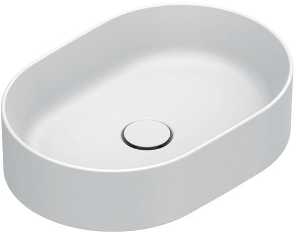 VASQUE A POSER ZERO CATALANO CATAGLAZE+ 50X35 H12 SANS TROP-PLEIN BLANC MAT