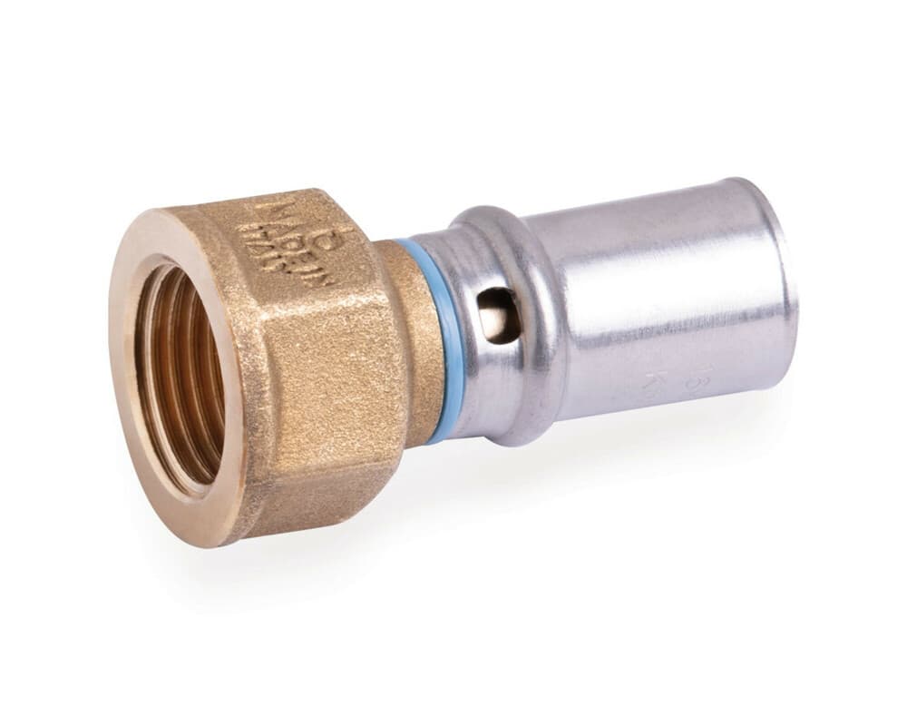 SYSTEMPEX raccord droit tube alu raccord à sertir 20-1/2F