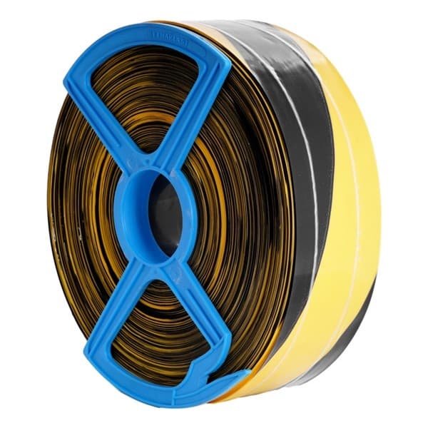 Ruban de balisage renforcé (fil nylon) 80 x 250mm Jaune / Noir