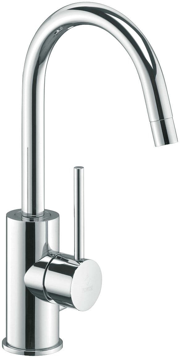 MITIGEUR LAVABO NORDICA SOFT BEC HAUT COUDE VIDAGE AUTOMATIQUE CHROME BY PAFFONI