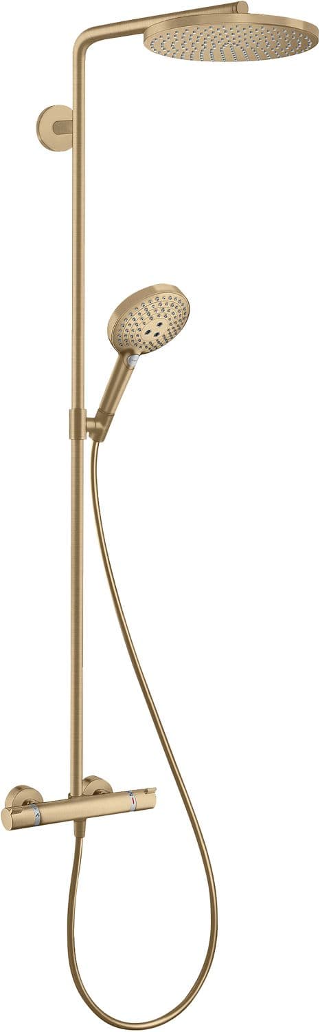 COLONNE DE DOUCHE+THERMOSTAT RAINDANCE S240 1JET POWDERRAIN HANSGROHE BRUSHED BRONZE