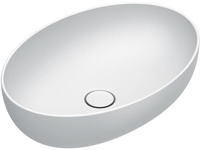 VASQUE A POSER SFERA CATALANO CATAGLAZE+ 60X42 H16 SANS TROP-PLEIN BLANC MAT