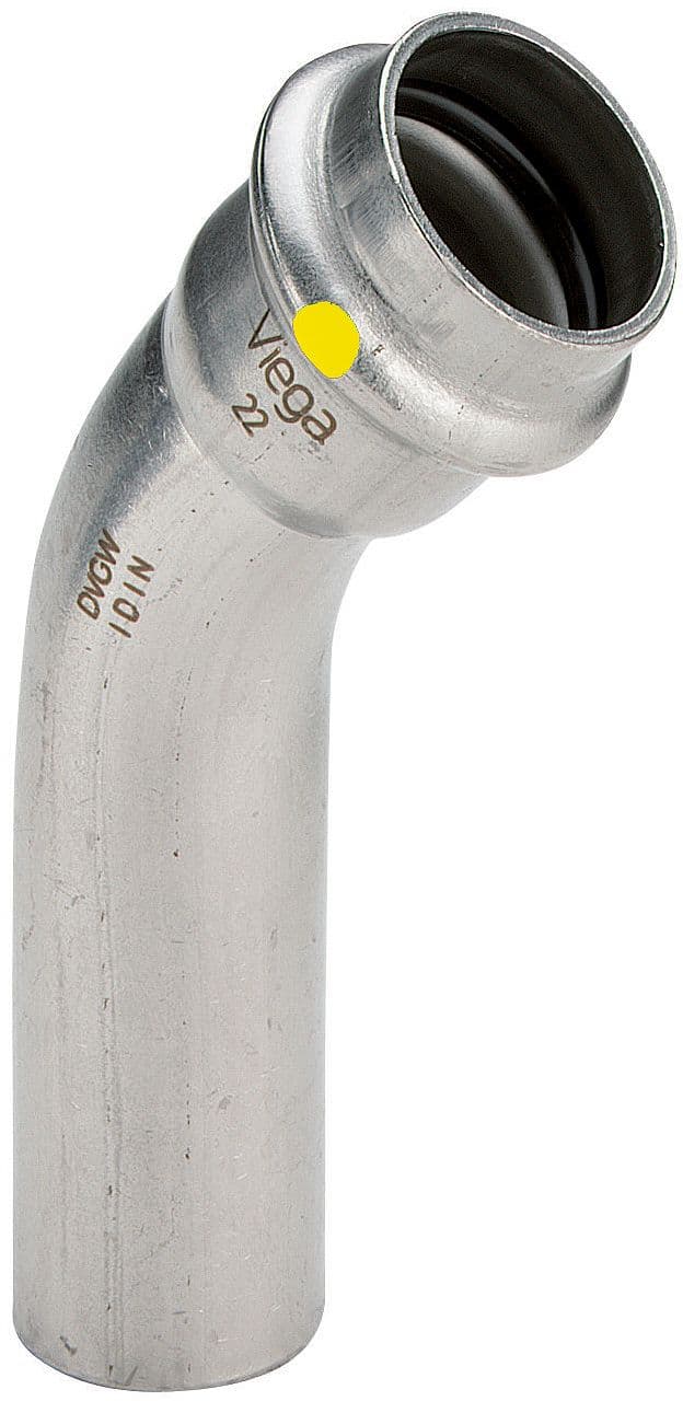 COUDE 45°MF 22MM SANPR INOX GAZ VIEGA