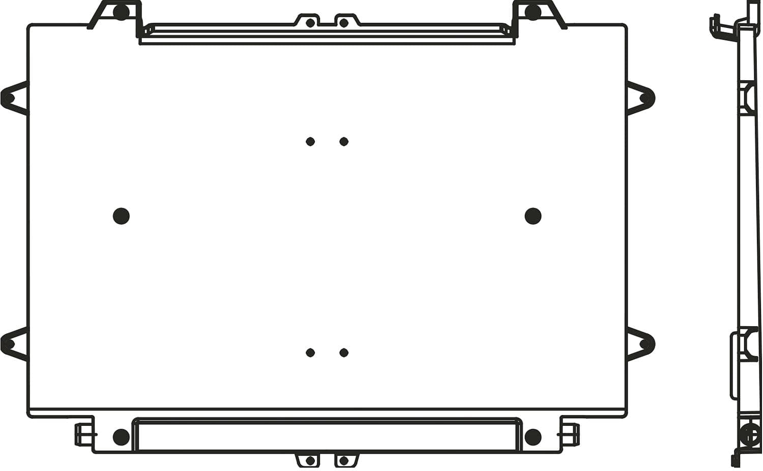 BAQUE DE CONDENSATION POUR VENTILO CONVECTEUR AQUAREA FAL10 PANASONIC POUR MONTAGE HORIZONTAL