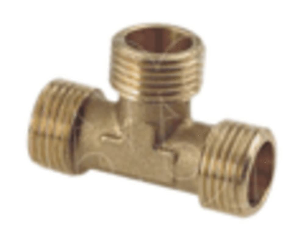 Té laiton alimentation tube cuivre 1/2"MMM