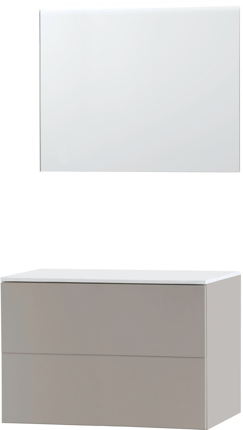 MEUBLE PURO SOLO GRIS 90 SOLID A POSER MIROIR