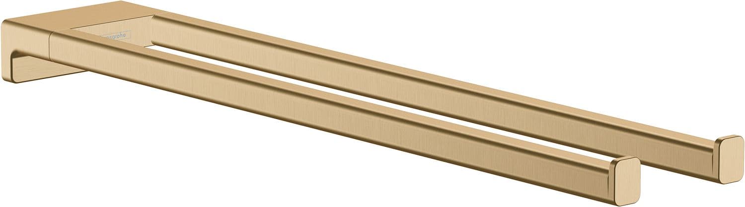SECHE-SERVIETTE 2 BARRES ADDSTORIS MURAL HANSGROHE BRUSHED BRONZE