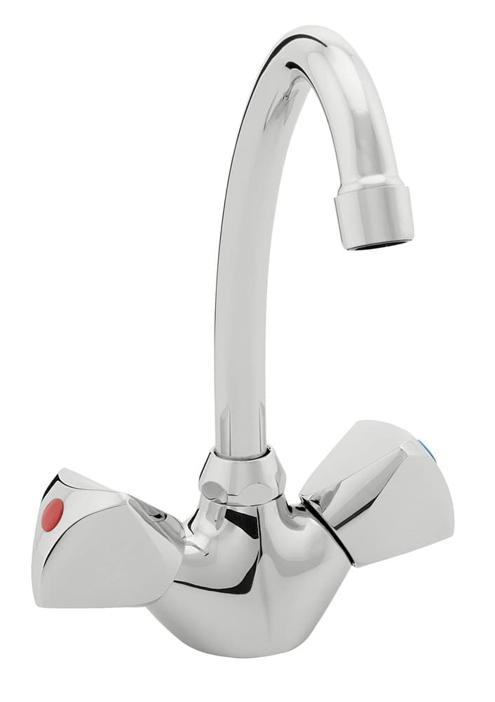 intro Riga mélangeur de lavabo bec mobile avec chaîne chrome