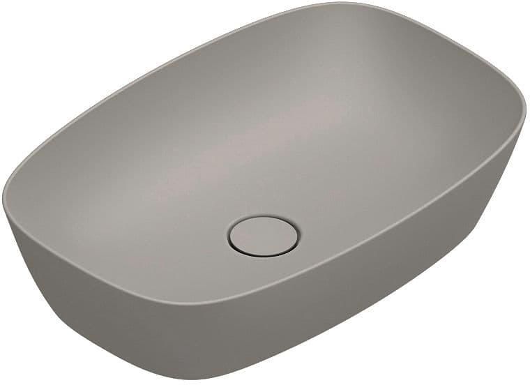 VASQUE A POSER ALVEA CATALANO CATAGLAZE+ 60X40 H14 SANS TROP-PLEIN TORTORA SATINATO