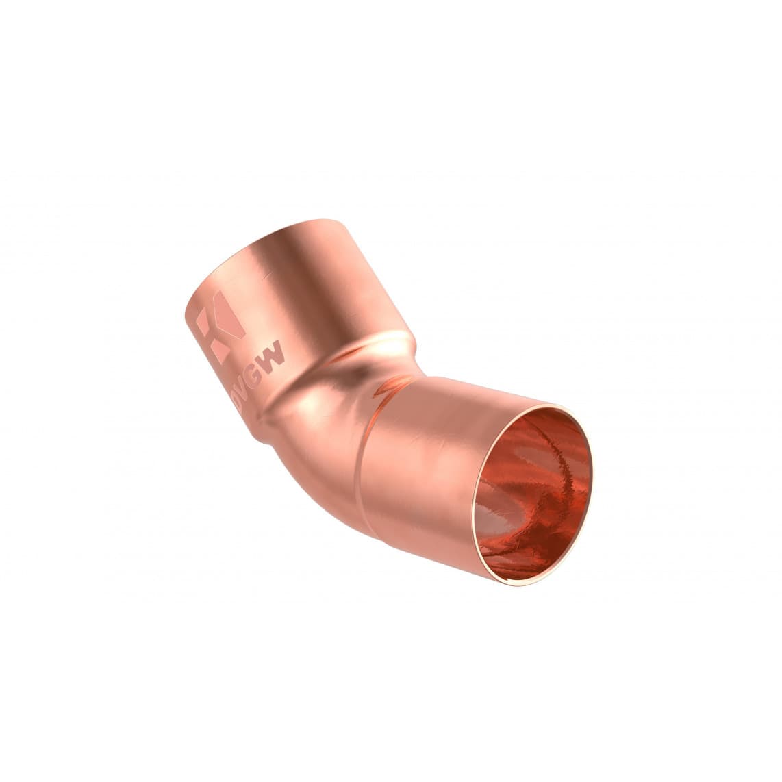 989143017 CU arc 45°, vierge, 18 mm, 1 manchon (5040)