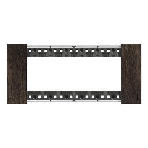 LNow plaque 6 modules Walnut pour support référence K4706