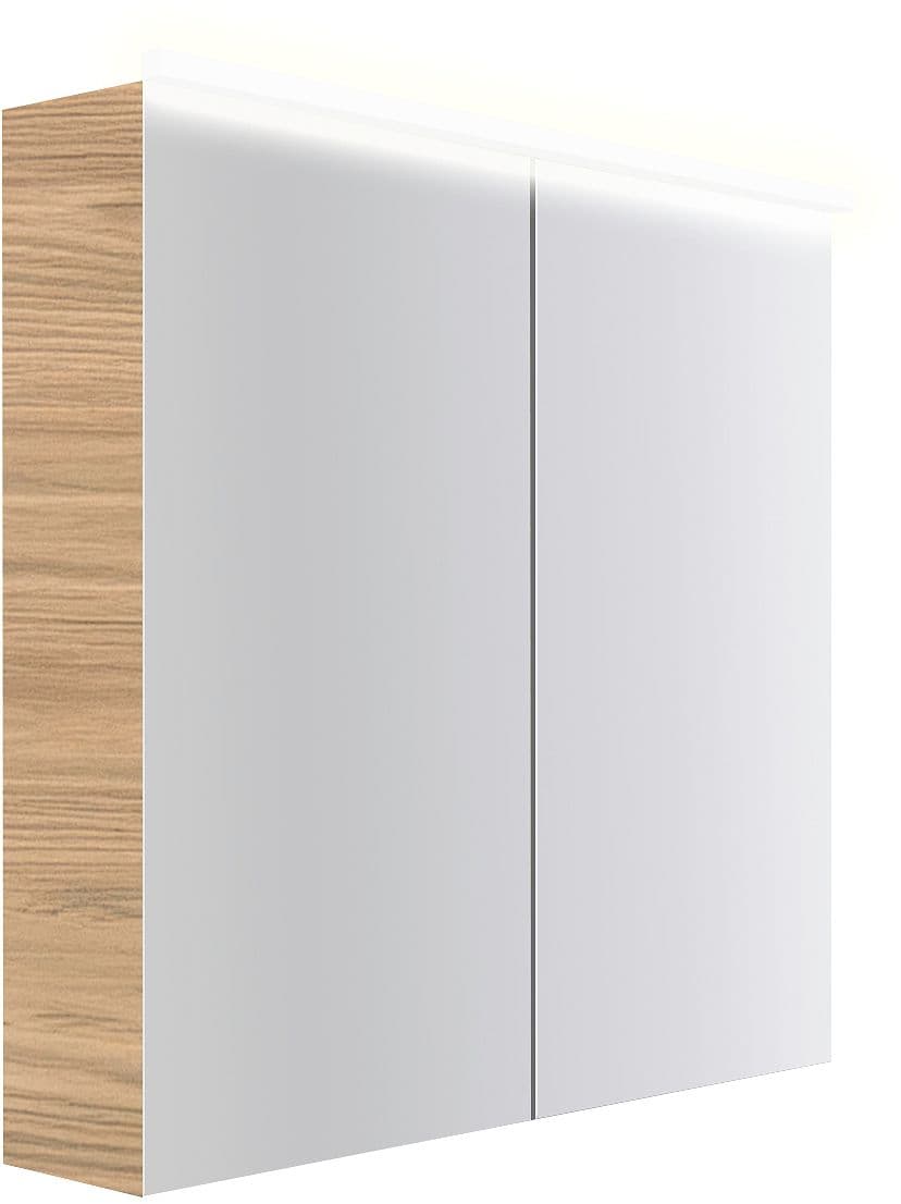 ARMOIRE TOILETTE COFFEE 2 PORTES 800MM 4250K TECTONA CHENE CLASSIQUE
