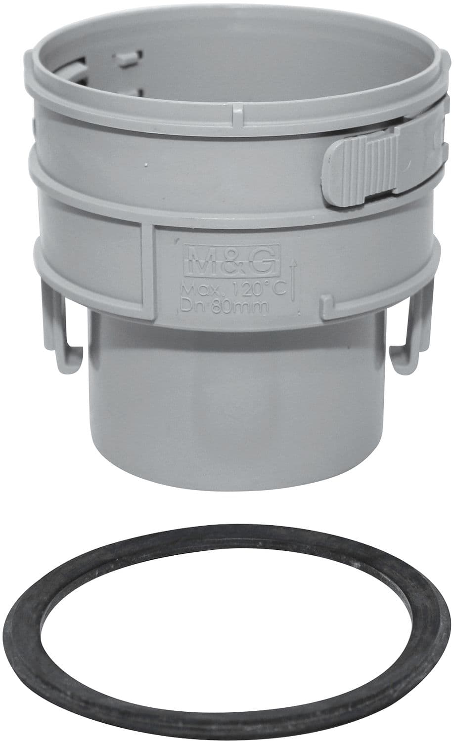 MANCHON FLEXIBLE FIXE VAILLANT 80MM M FLEXCONDENS ALUMINIUM/PP