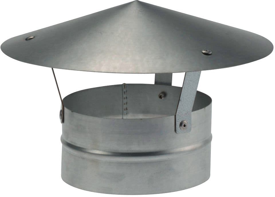 SPIRAL-D CAPOT DE PLUIE PASSAGE DE TOIT POUR VENTILATION 125MM