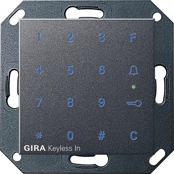 Clavier à code Gira Keyless In Anthracite System 55 - clavier à code comme système de contrôle
