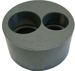 REDUCTION PVC GRISE MF DOUBLE 125-50-50MM