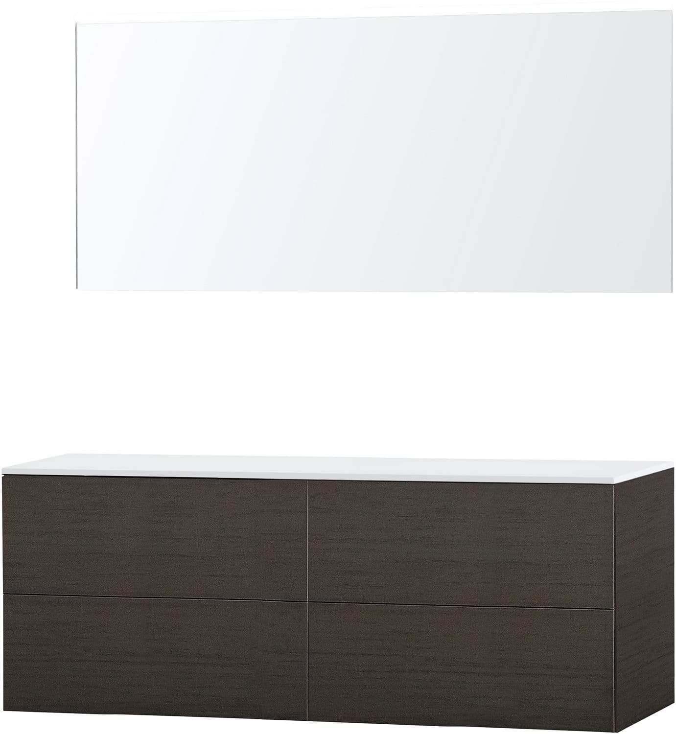 MEUBLE PURO DUO WENGE 160 SOLID A POSER MIROIR