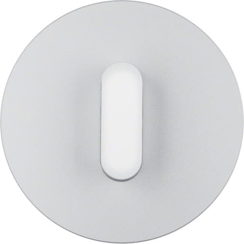 Plaque de recouvrement avec manette pour interrupteur rotatif / poussoir Serie R.classic Alu, Blanc