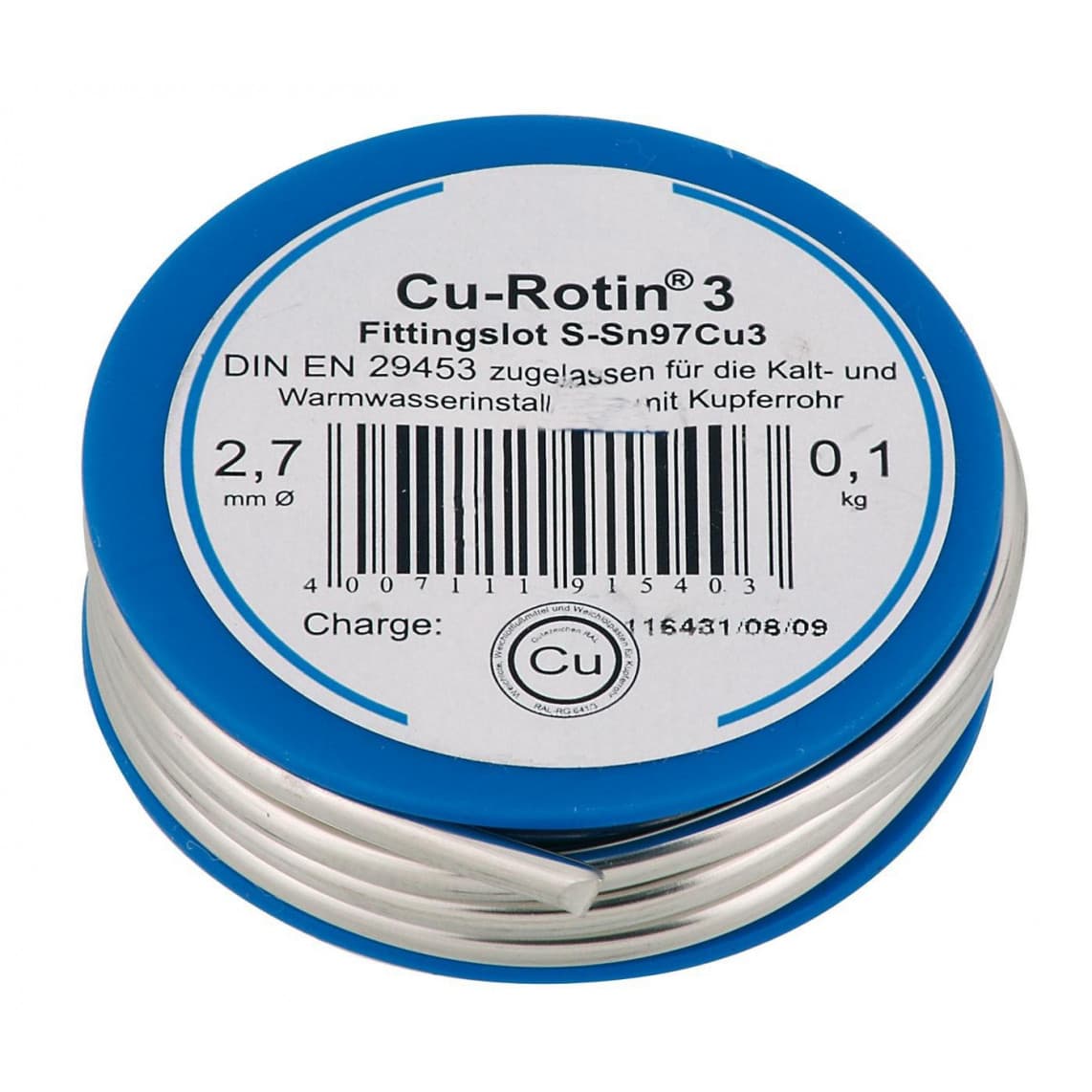 98915400 fil à souder 97/3, 100 g