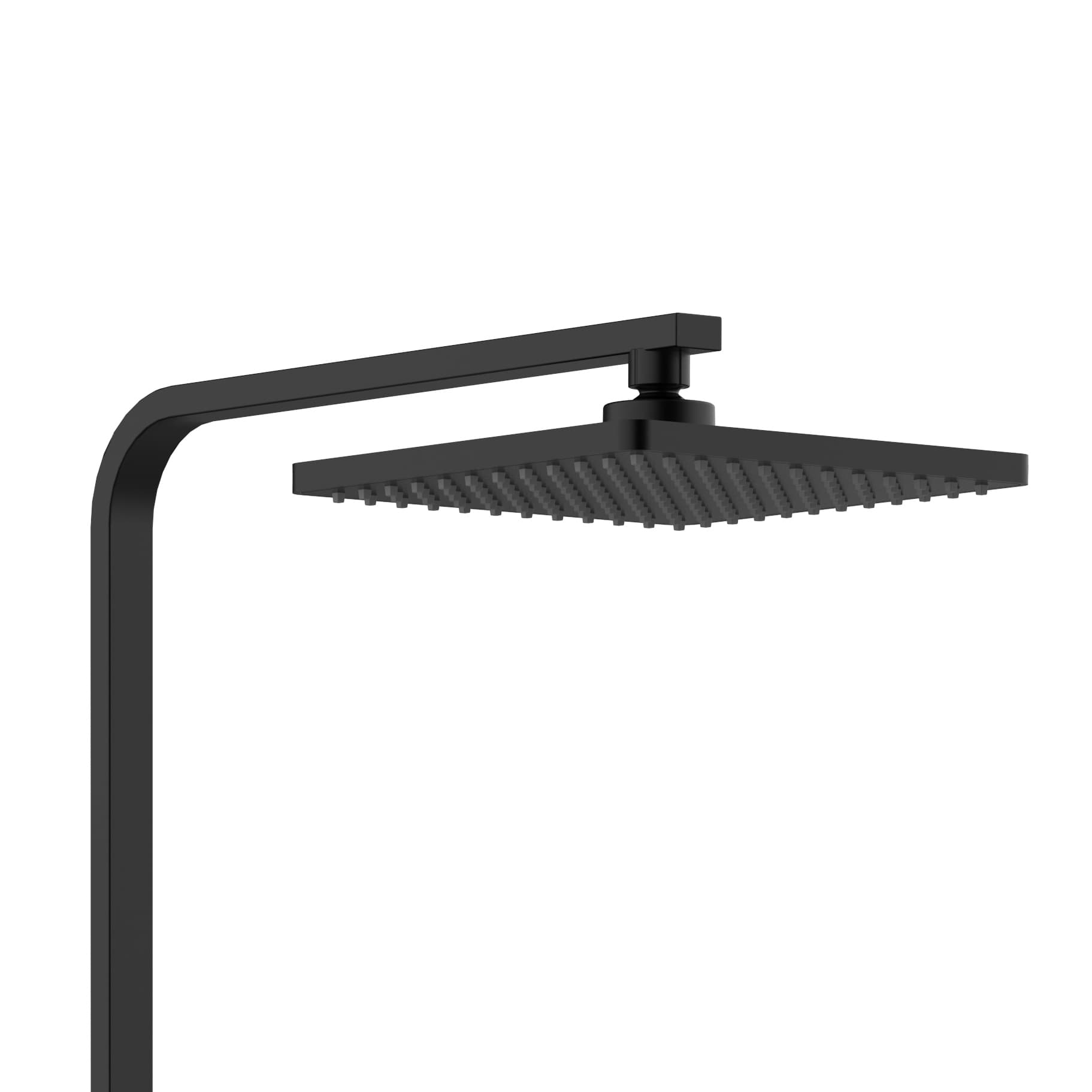 ALONI OPTIMA QUADRO SET DE DOUCHE À JETS DE PLUIE – THERMOSTATIQUE – MONTAGE APPARENT – BELGAQUA – NOIR MAT